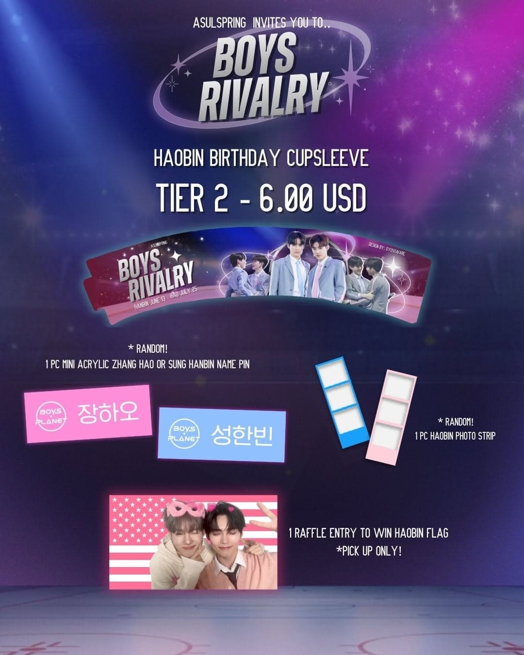 Boys Rivalry - Haobin Birthday Cupsleeve - Image 4
