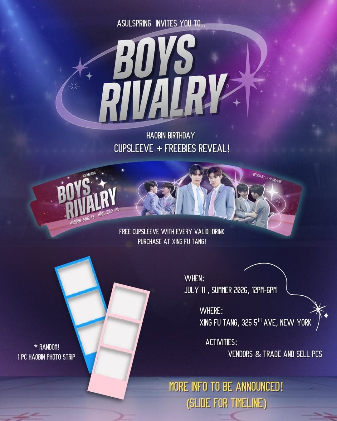 Boys Rivalry - Haobin Birthday Cupsleeve - Image 5