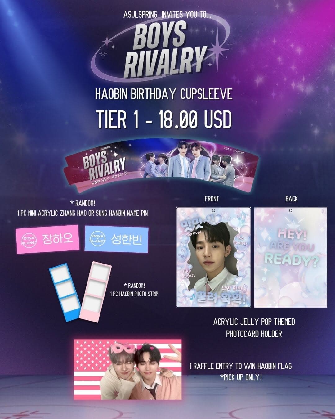 Boys Rivalry - Haobin Birthday Cupsleeve - Image 3