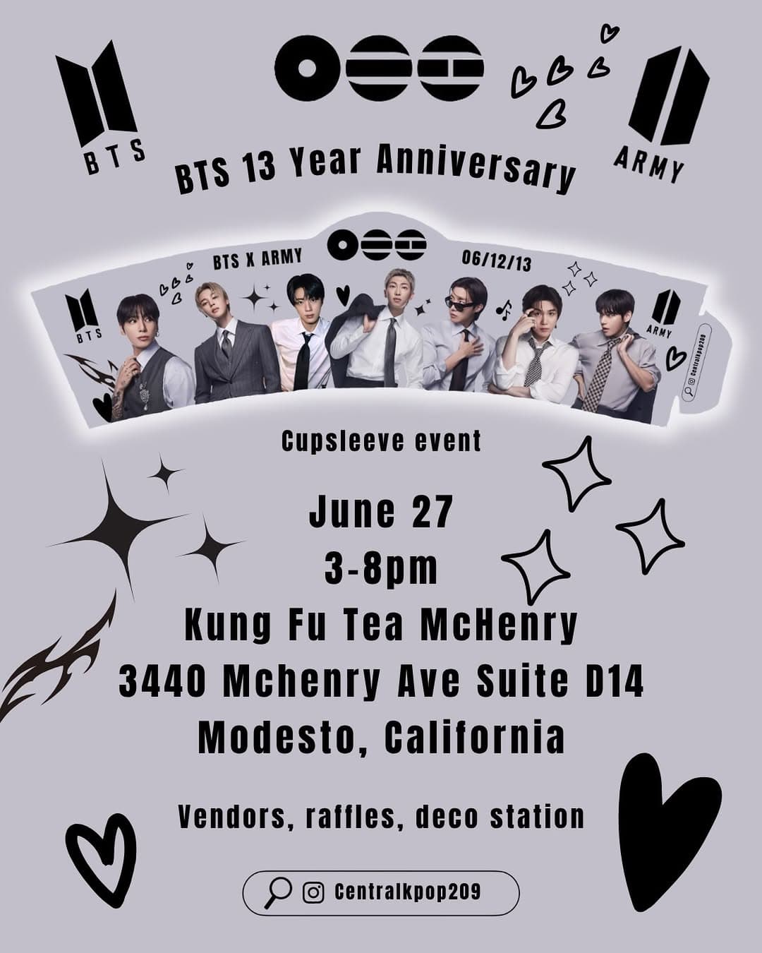 BTS’ 13 Year Anniversary Cupsleeve Event