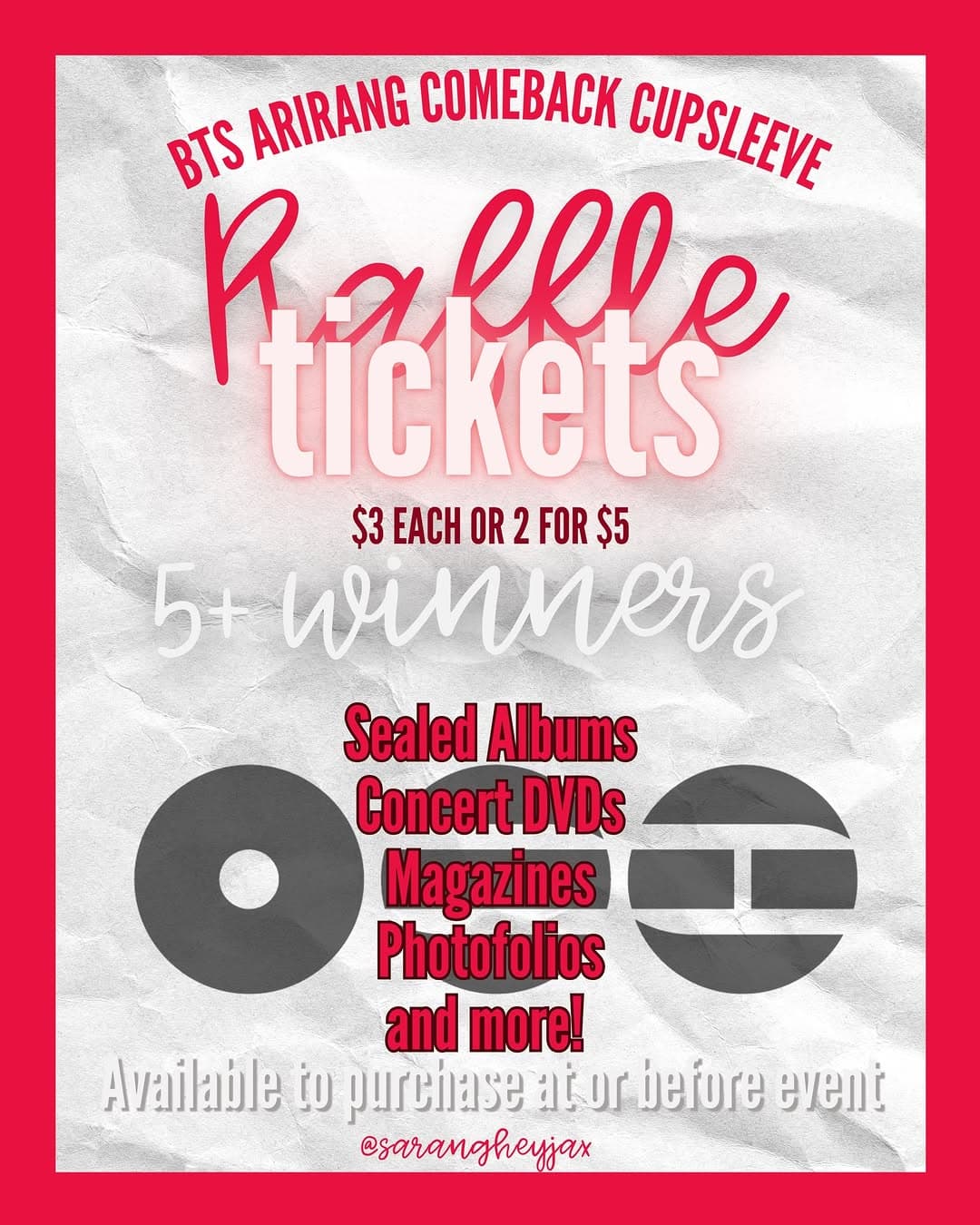 BTS ARIRANG COMEBACK CUPSLEEVE - Image 5