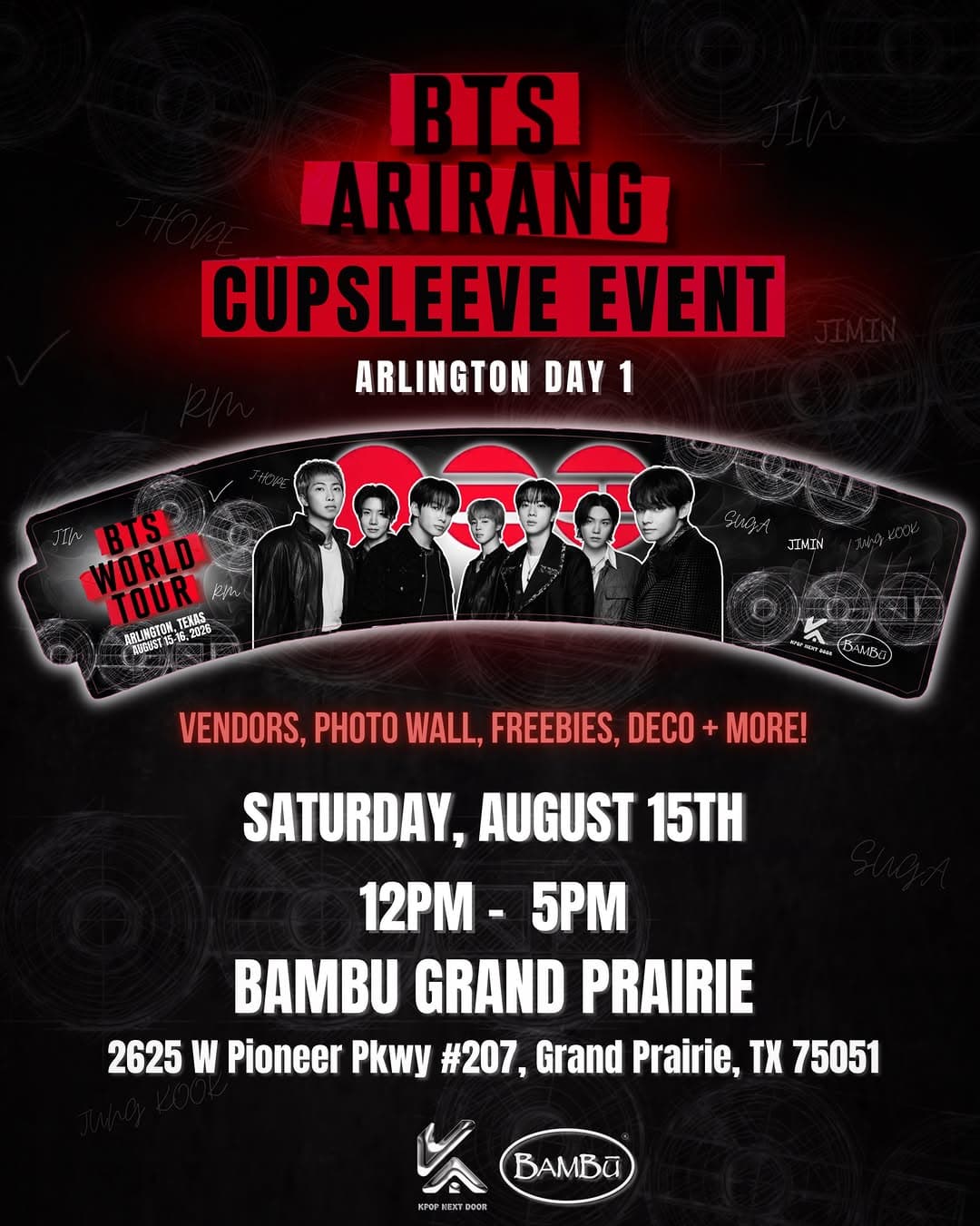 BTS Arirang Cupsleeve Event