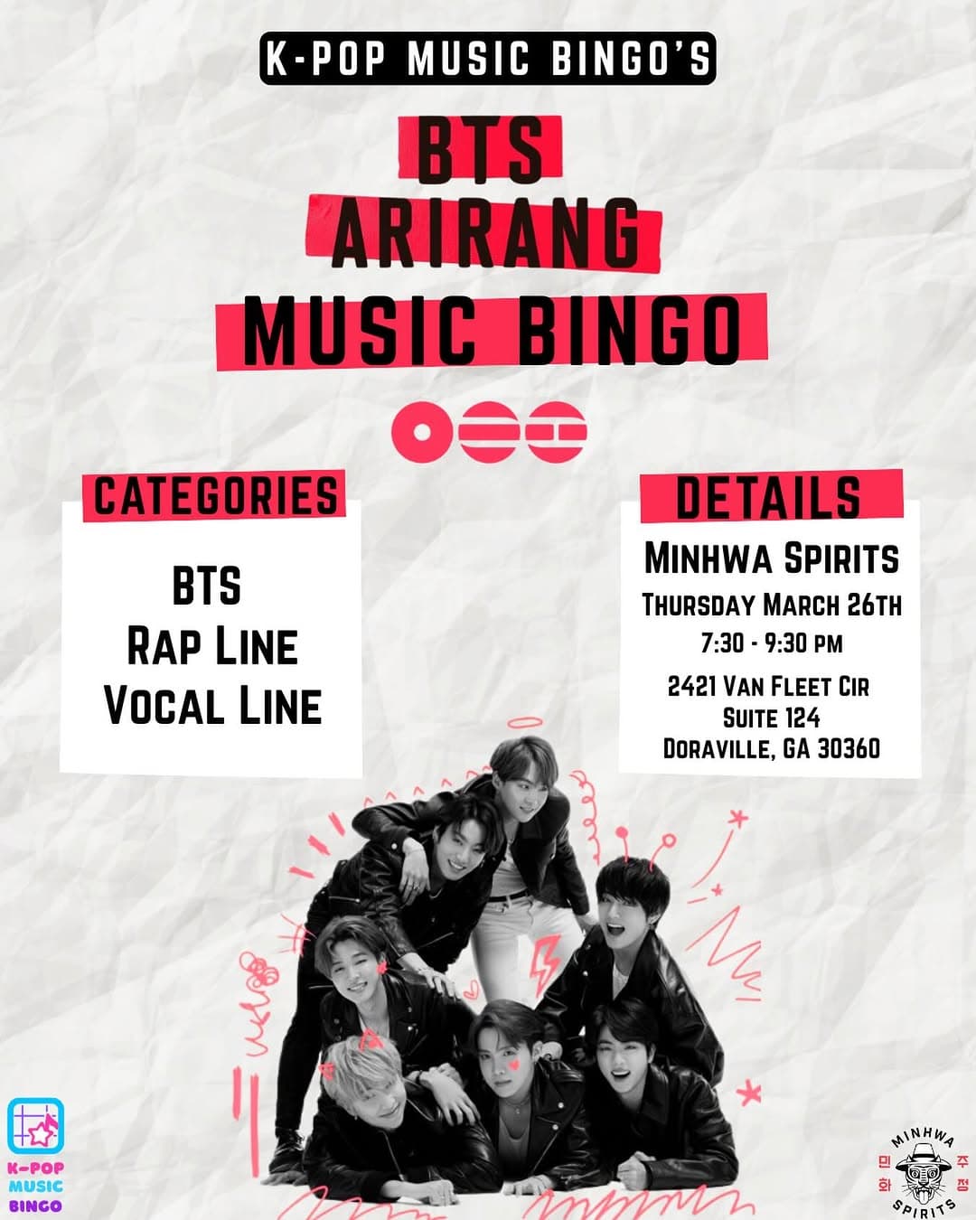 BTS Arirang Music Bingo - Cover image