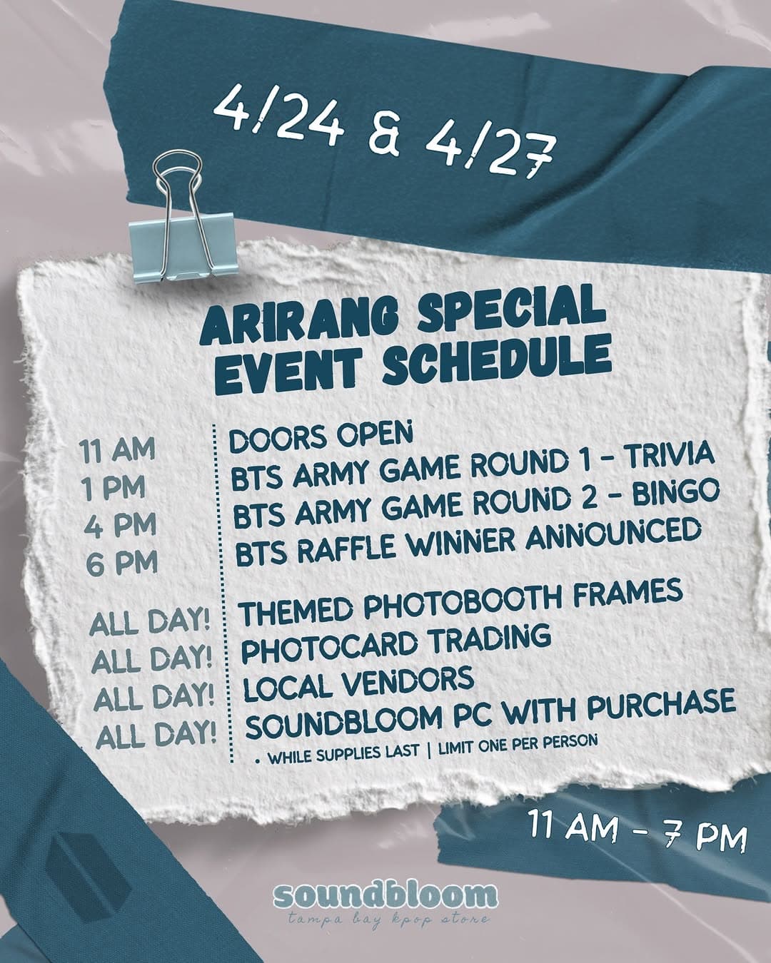 BTS Arirang Tour Week at Soundbloom Kpop - Image 4