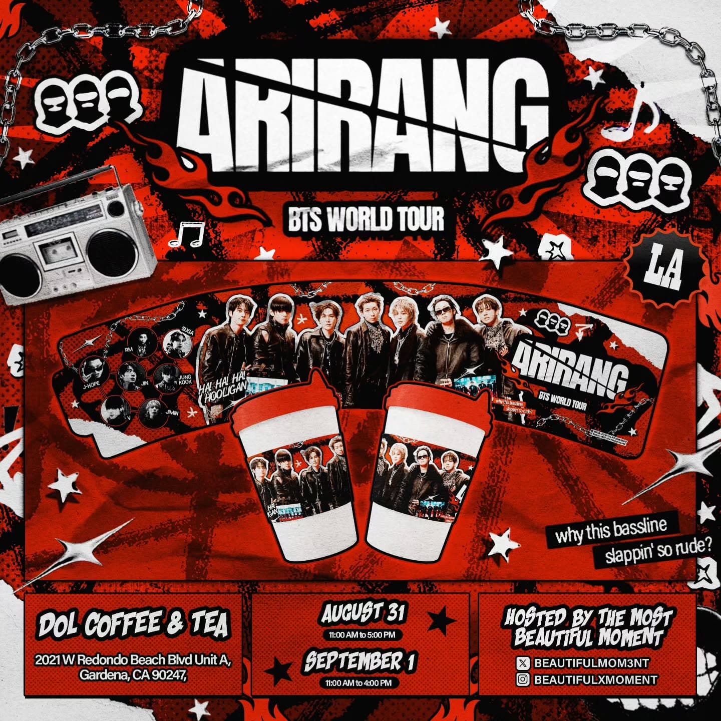 BTS Arirang World Tour & JK Cupsleeve Event
