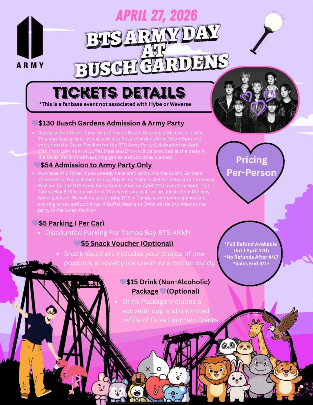 BTS Army Day at Busch Gardens - Image 1