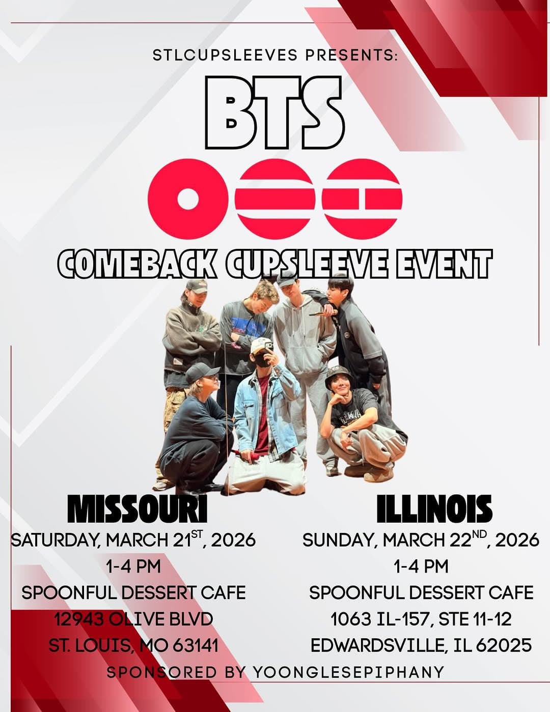 BTS COMEBACK CUPSLEEVE EVENT - Edwardsville - Image 1
