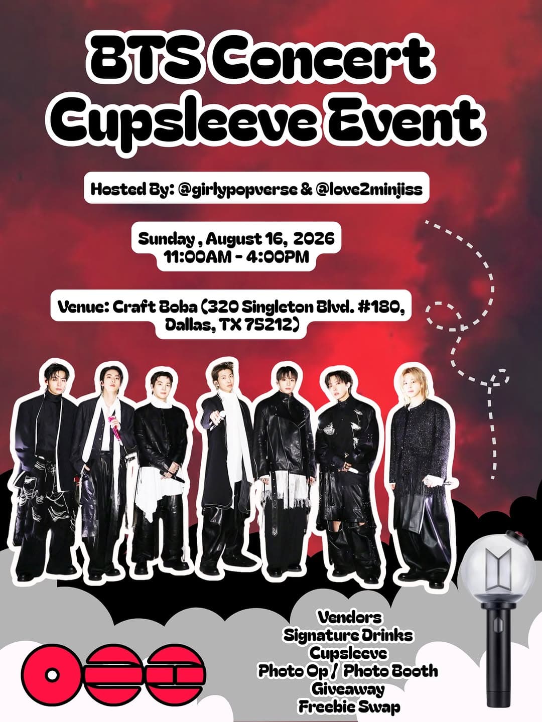 BTS Concert Cupsleeve Event