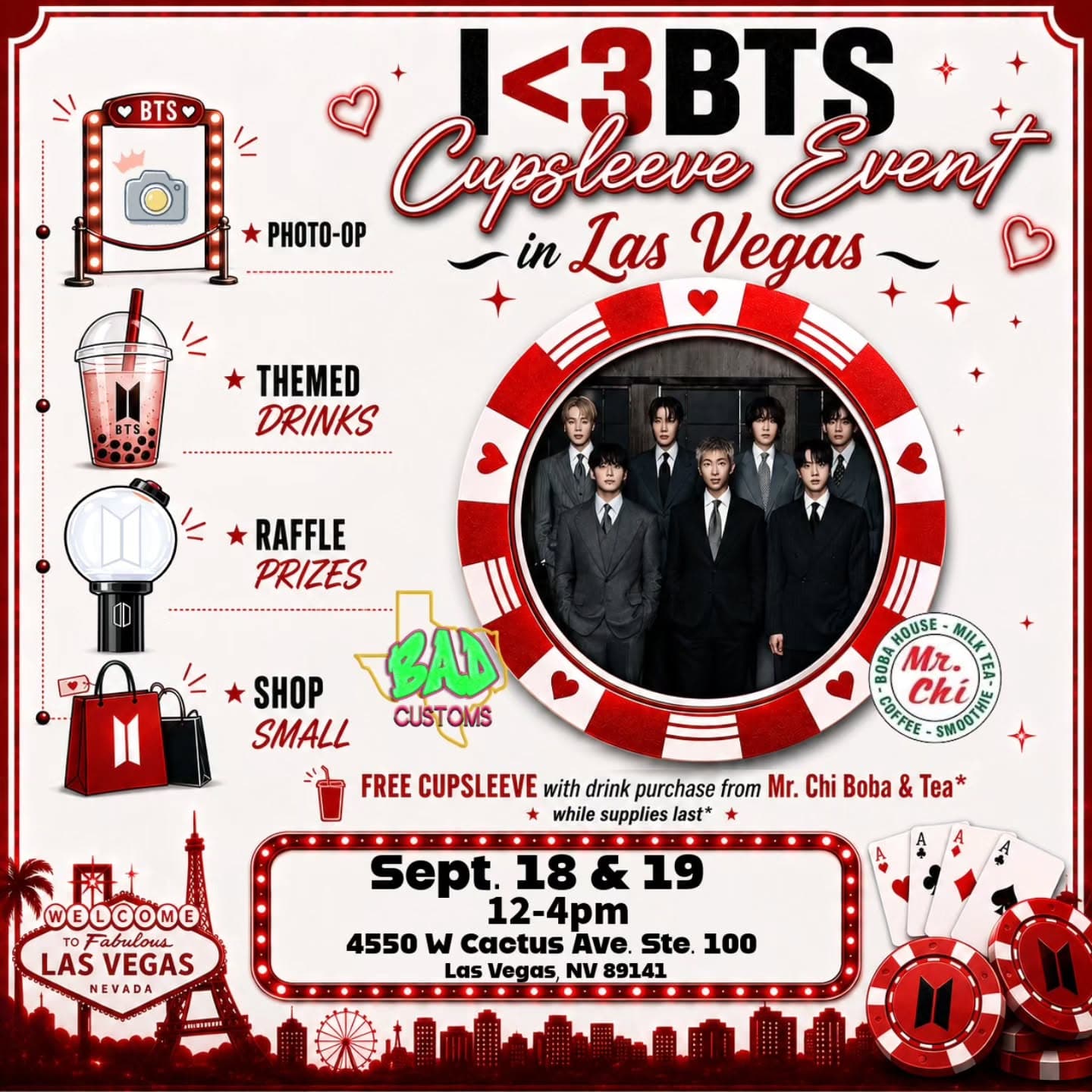 I <3 BTS Cupsleeve Event in Las Vegas