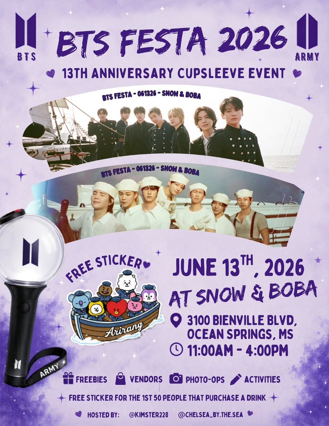 BTS Festa 2026 13th Anniversary Cupsleeve Event