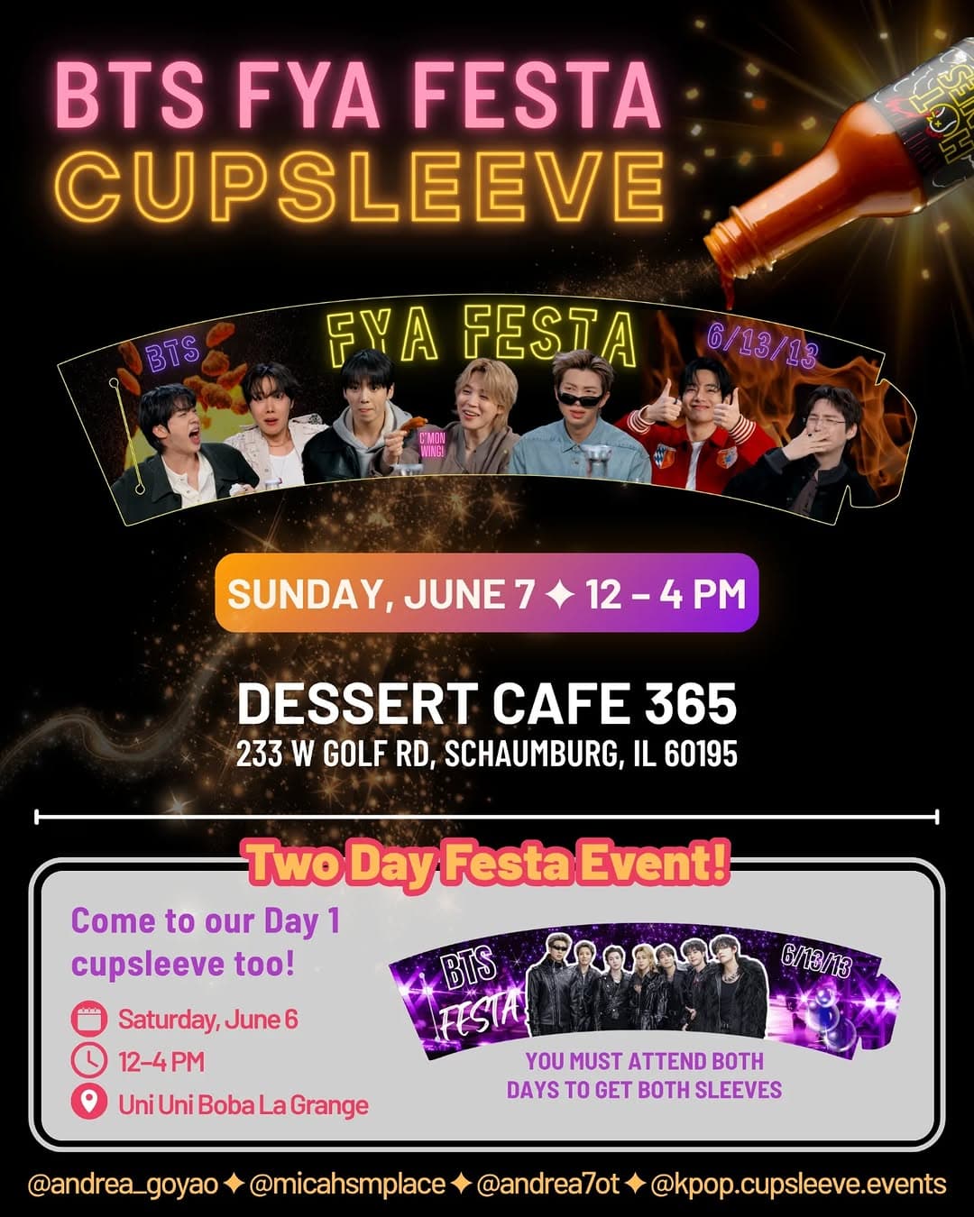 BTS FYA FESTA CUPSLEEVE DAY 2