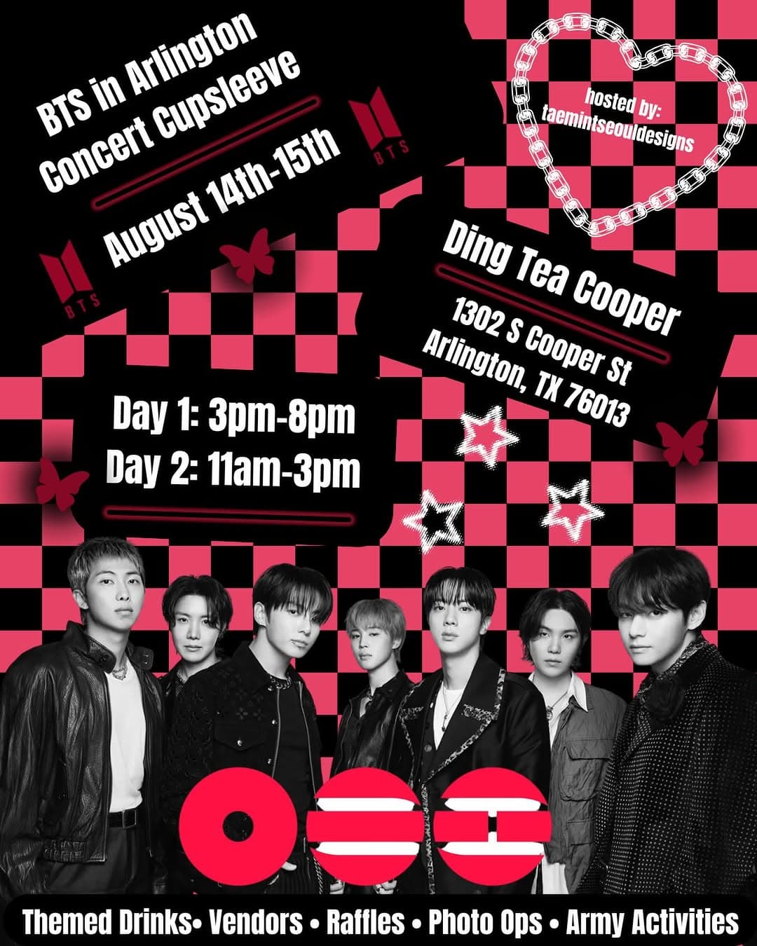 BTS in Arlington Concert Cupsleeve