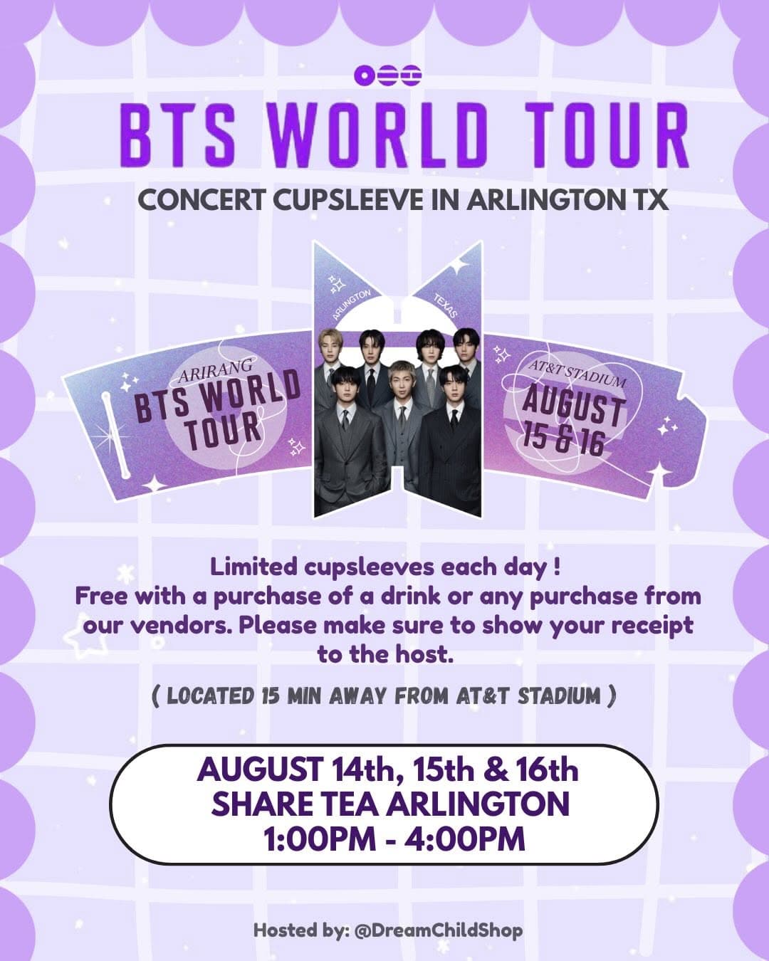 BTS in Arlington Cupsleeve Event - Image 3
