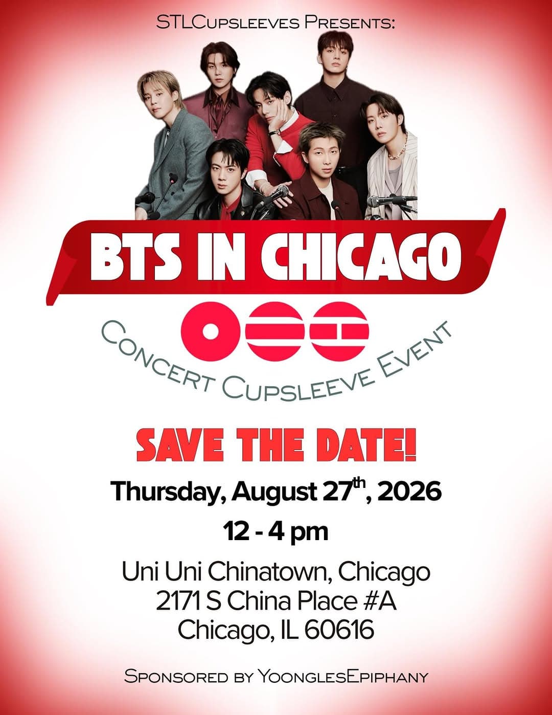 BTS IN CHICAGO CONCERT CUPSLEEVE EVENT - Image 2