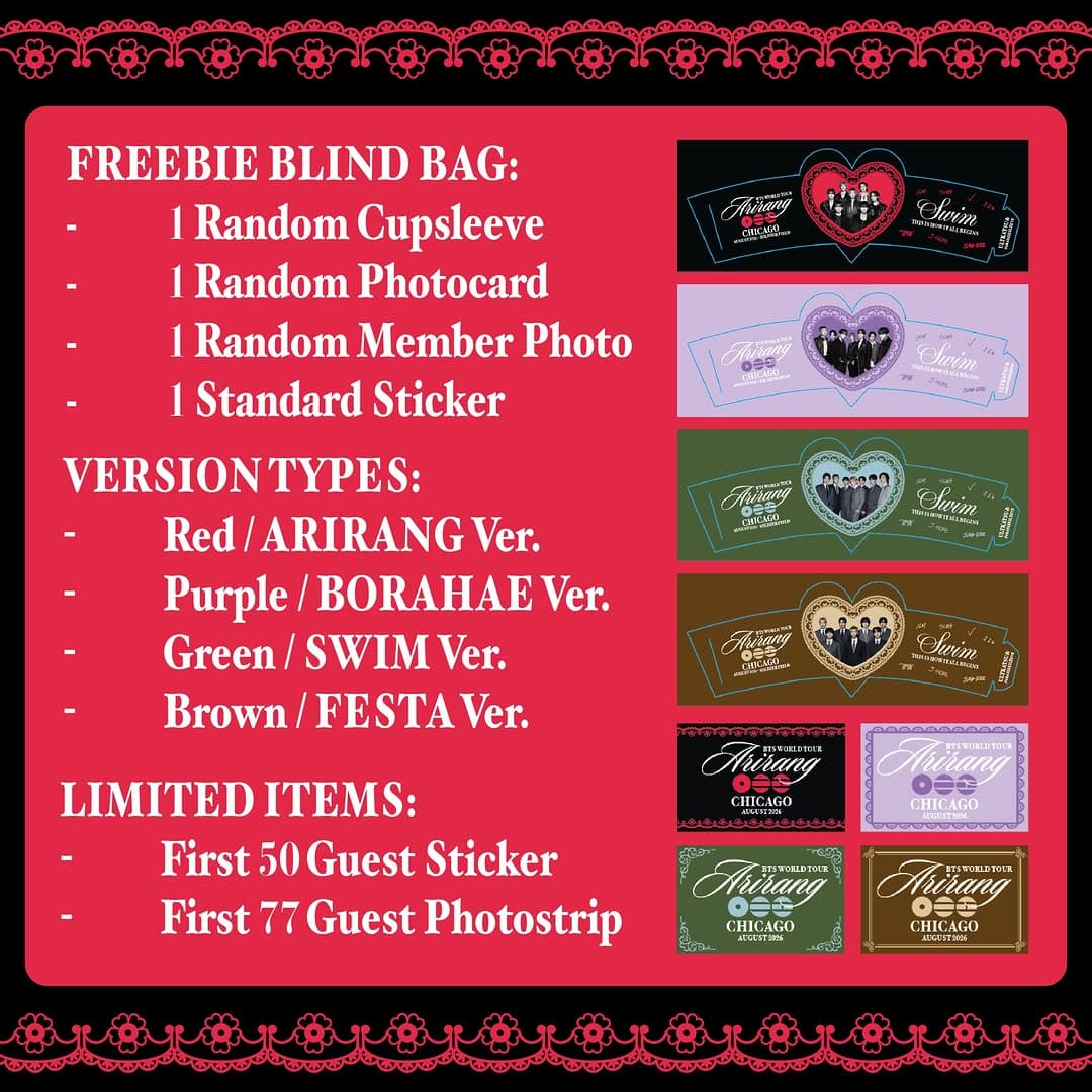 BTS World Tour Arirang Chicago Cupsleeve Event - Image 3