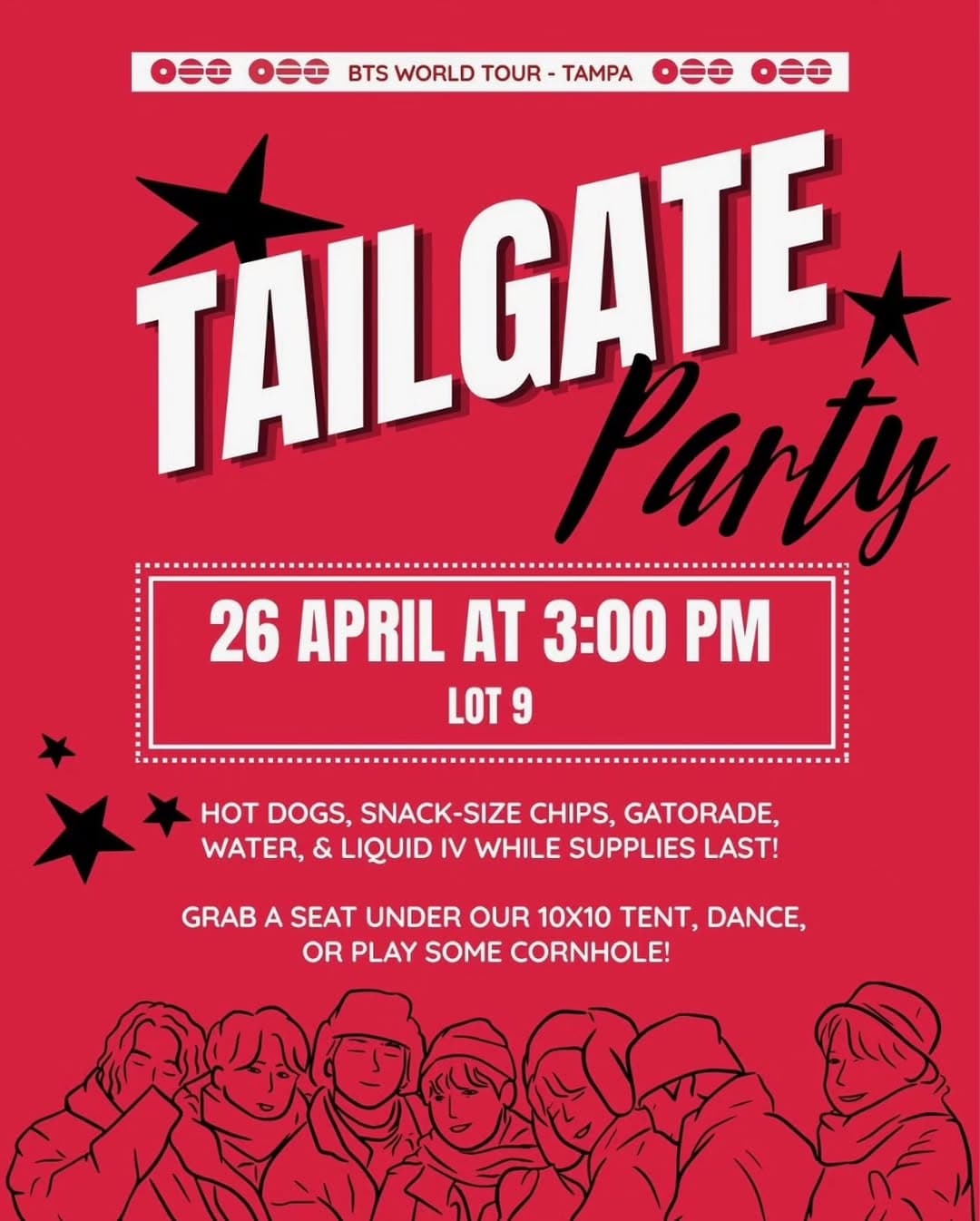 BTS WORLD TOUR - TAMPA Tailgate Party - Cover image