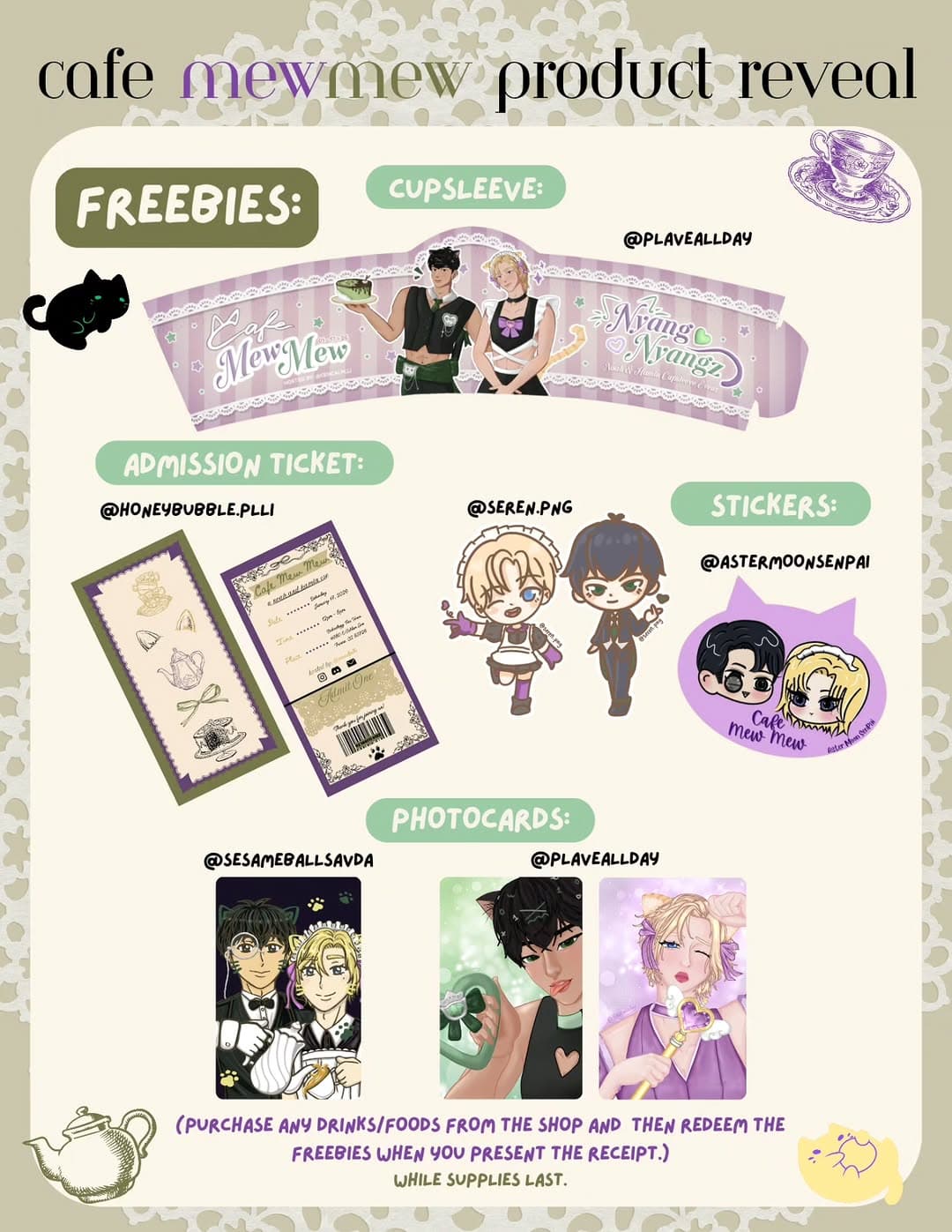 Cafe MewMew Cupsleeve Event - Image 2