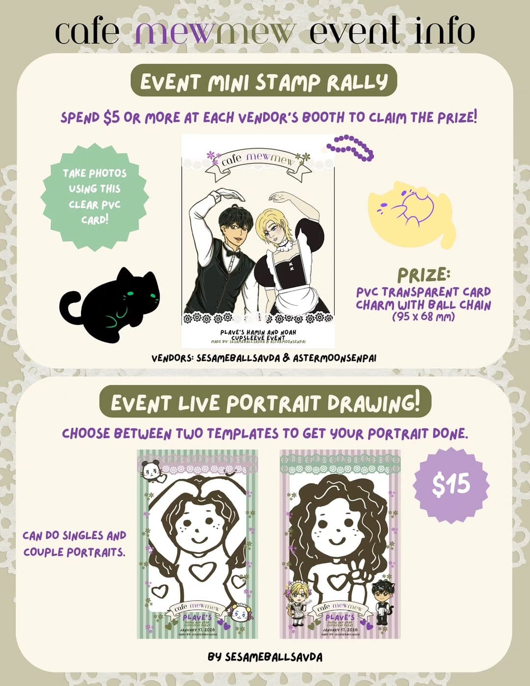 Cafe MewMew Cupsleeve Event - Image 4