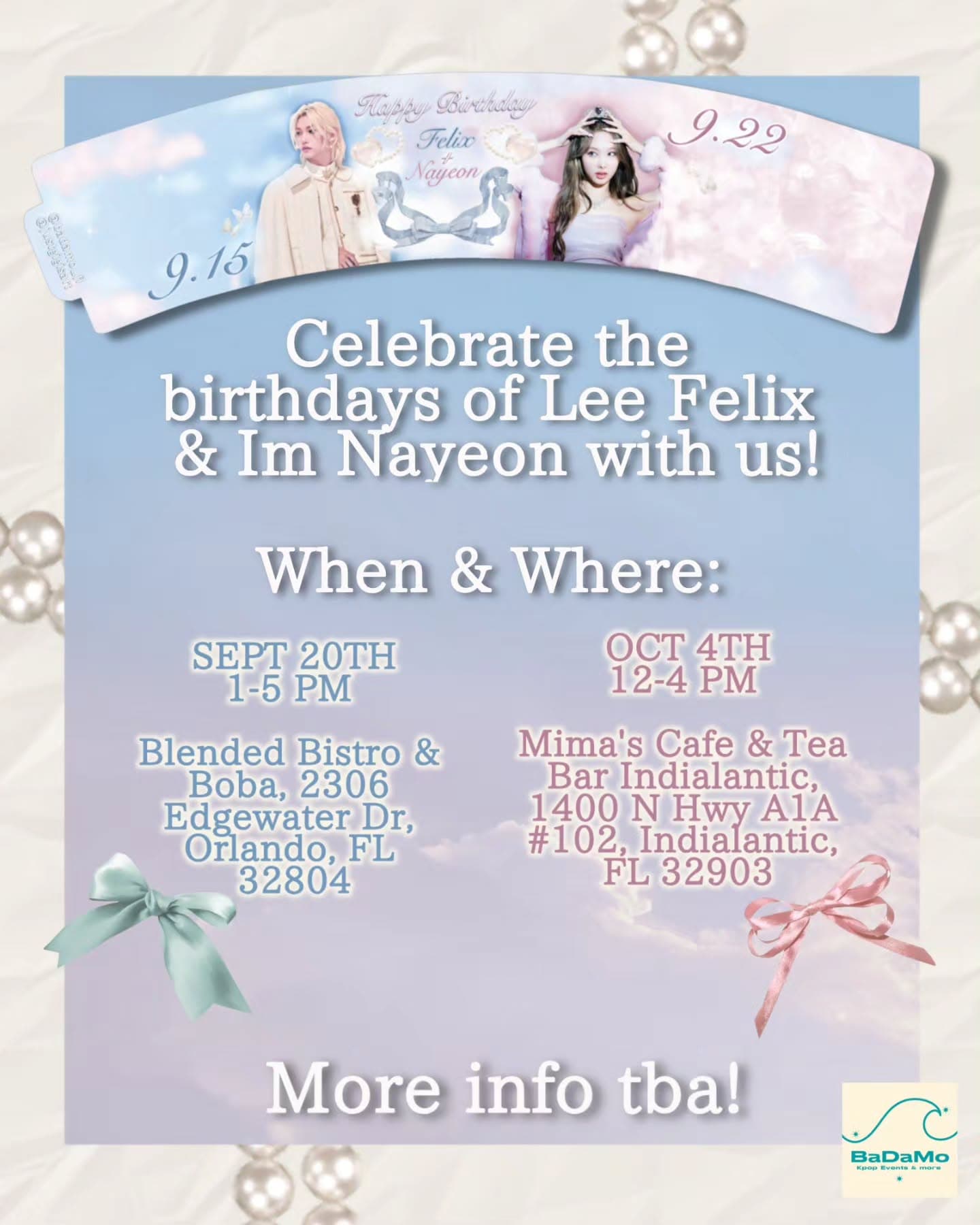 Happy birthday Felix & Nayeon in Orlando