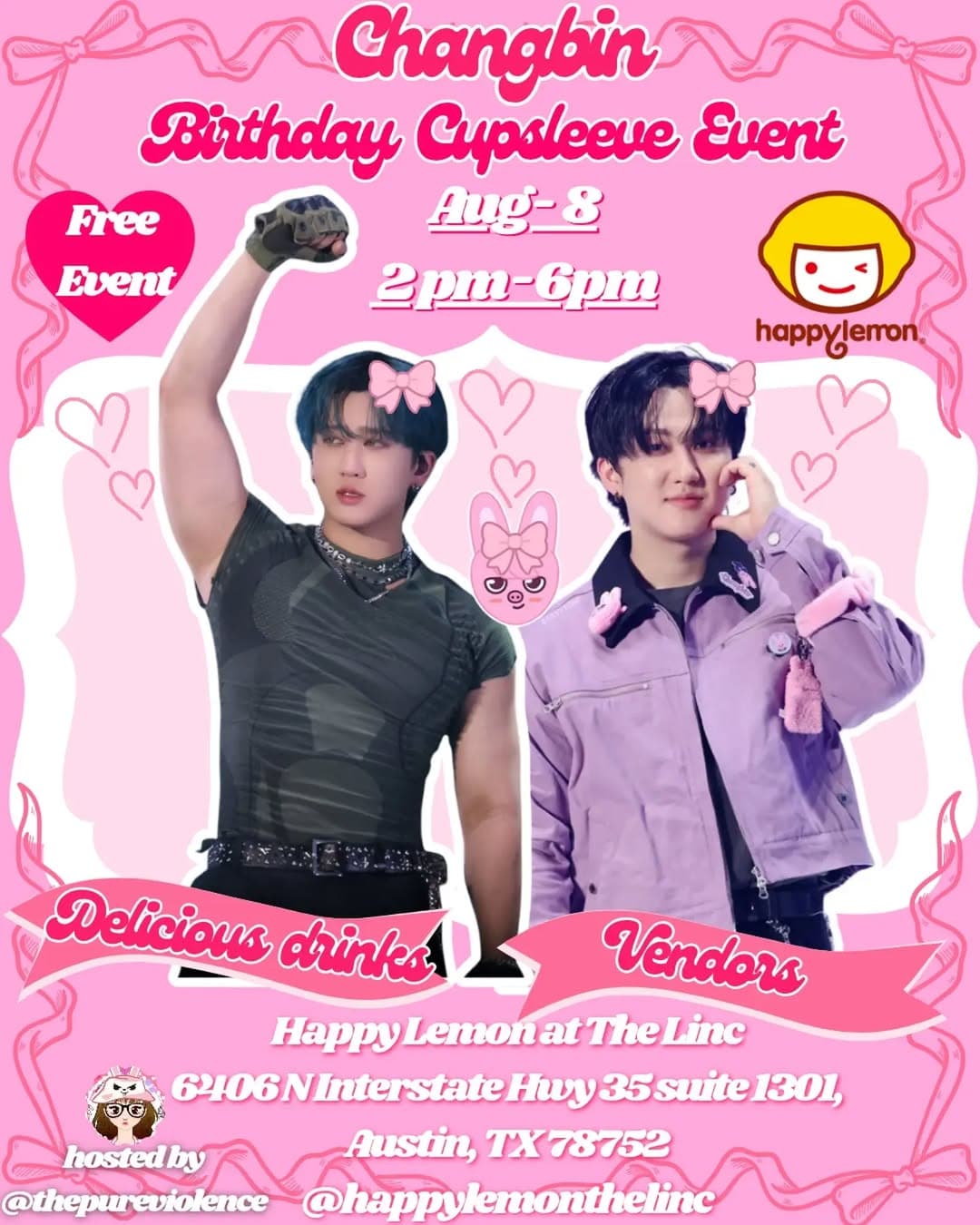 Changbin Birthday Cupsleeve Event