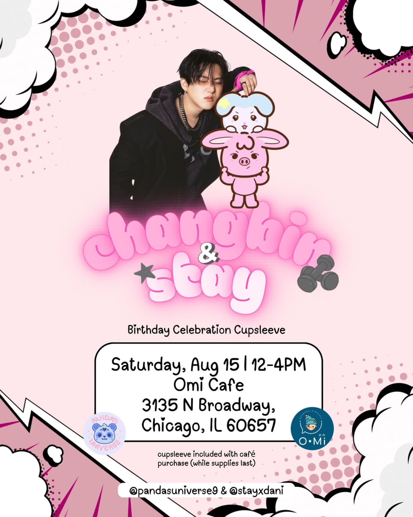 Changbin & Stay Birthday Celebration Cupsleeve