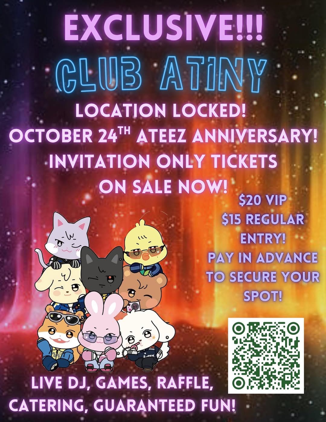 CLUB ATINY! (Ateez Cup Sleeve)