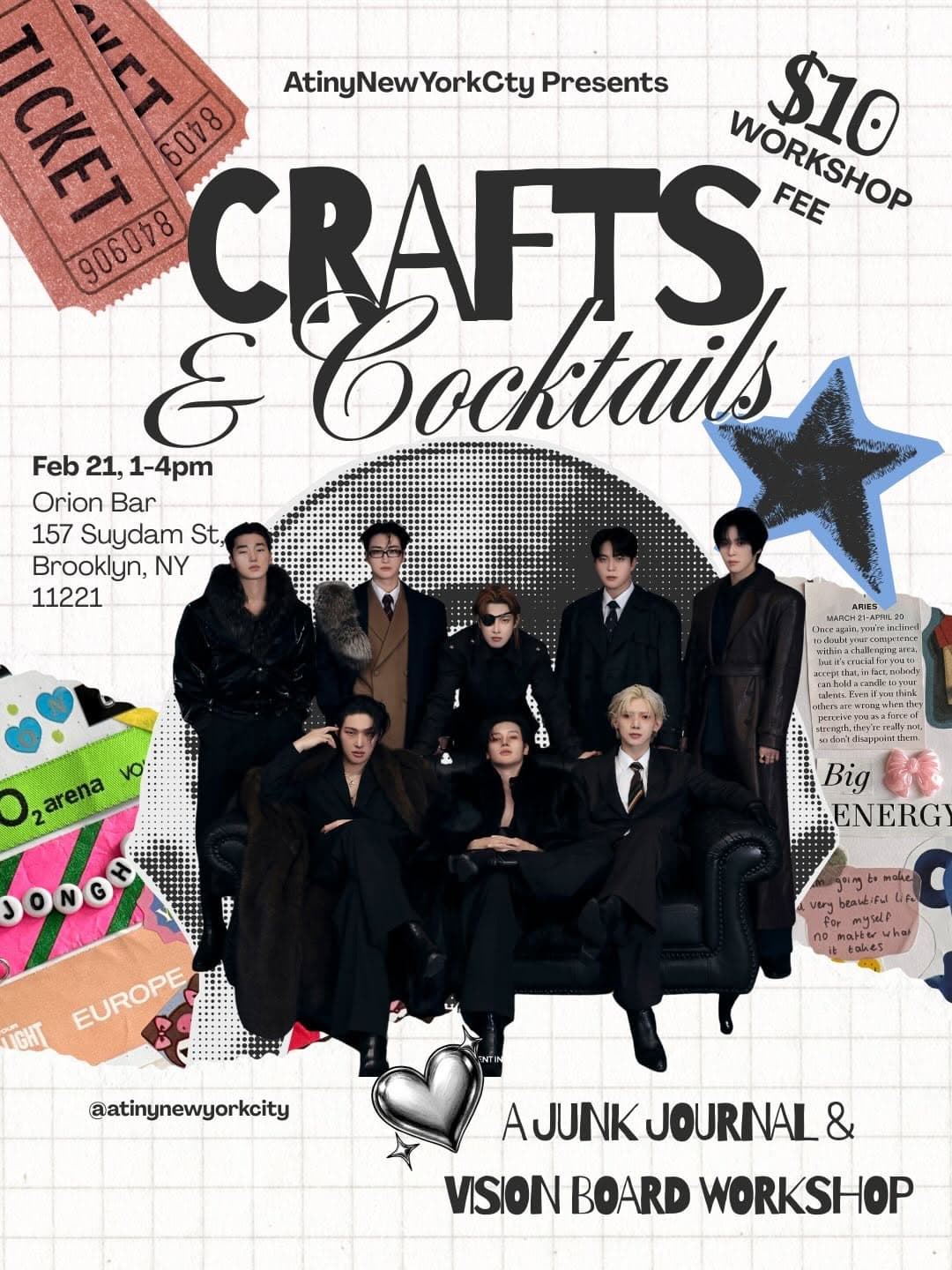 Crafts & Cocktails: Junk Journaling & Vision Boarding - Image 1