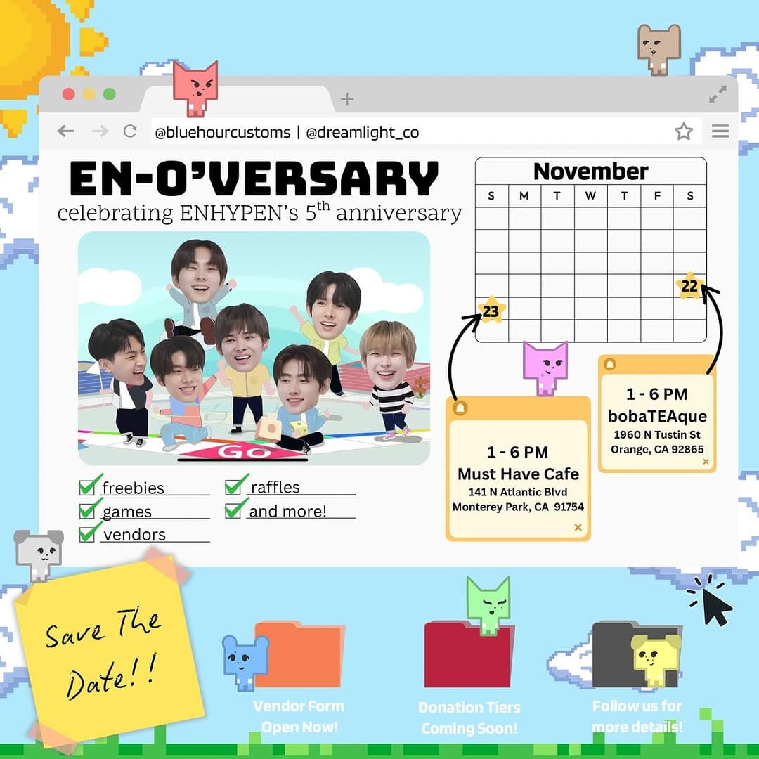 ENHYPEN 5th Anniversary cupsleeve event - Image 1