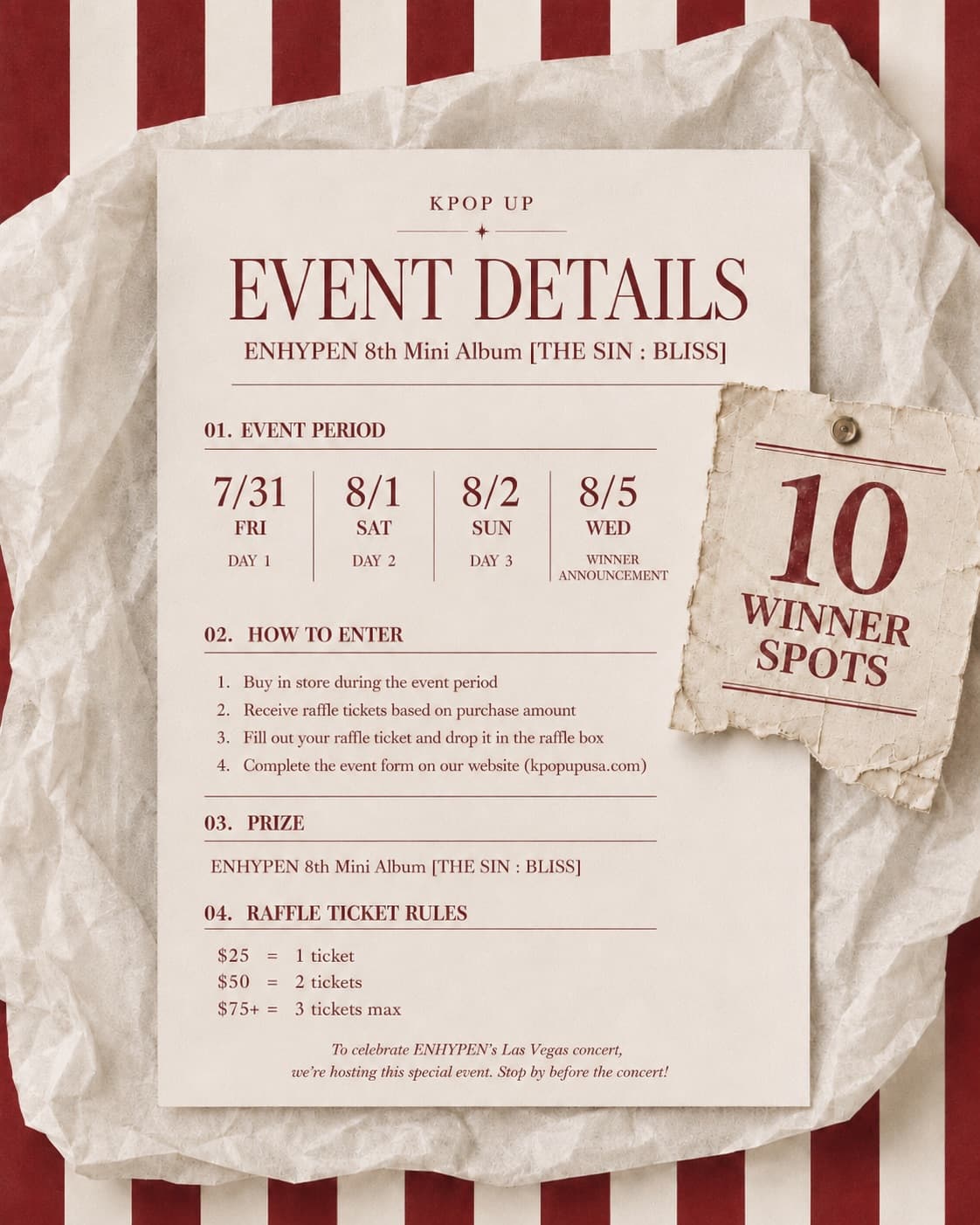 ENHYPEN 8th Mini Album Raffle Event - Image 2