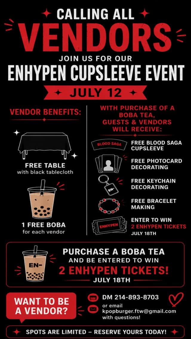 Enhypen Cupsleeve Event