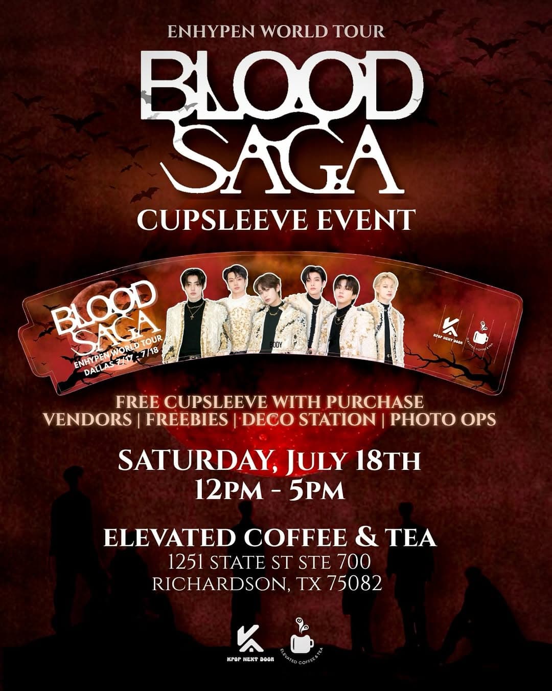 ENHYPEN WORLD TOUR BLOOD SAGA CUPSLEEVE EVENT