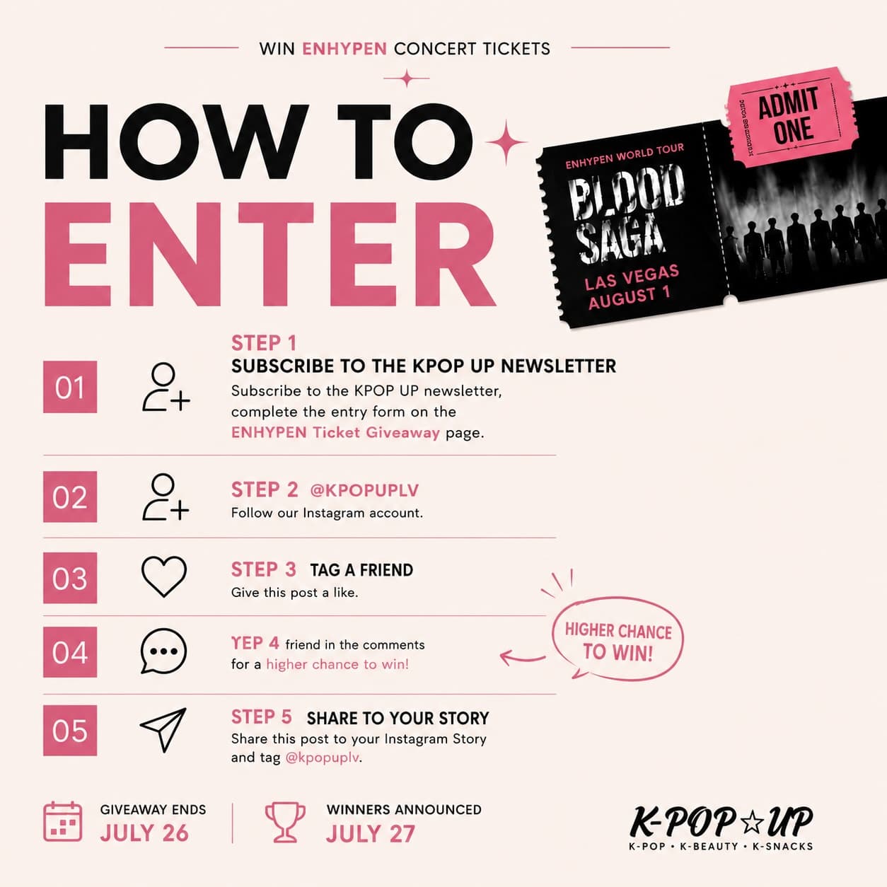 ENHYPEN: WORLD TOUR 'BLOOD SAGA' TICKETS GIVEAWAY - Image 2