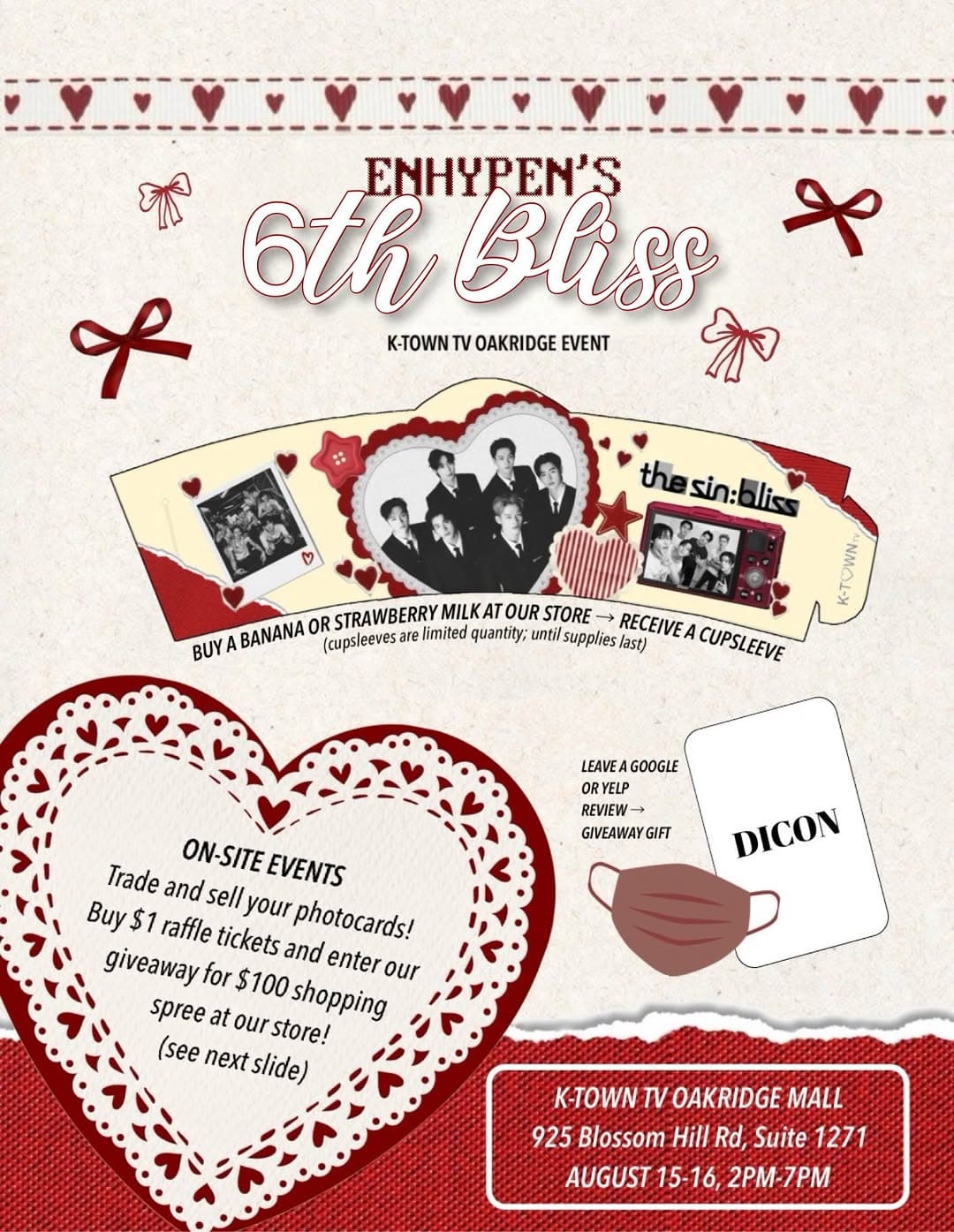 Enhypen’s 6th Bliss Cupsleeve