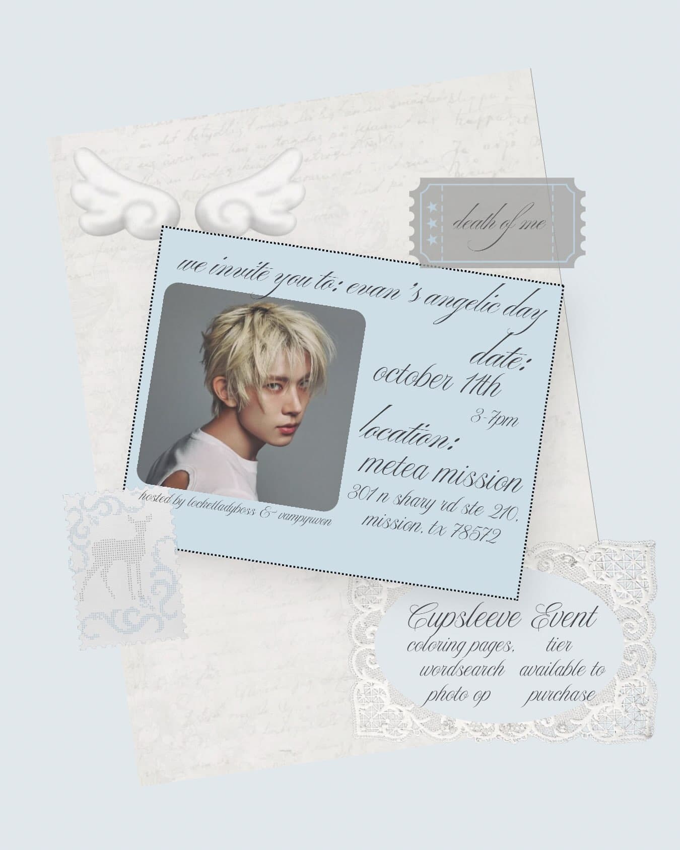 Evan's Angelic Day Cupsleeve Event