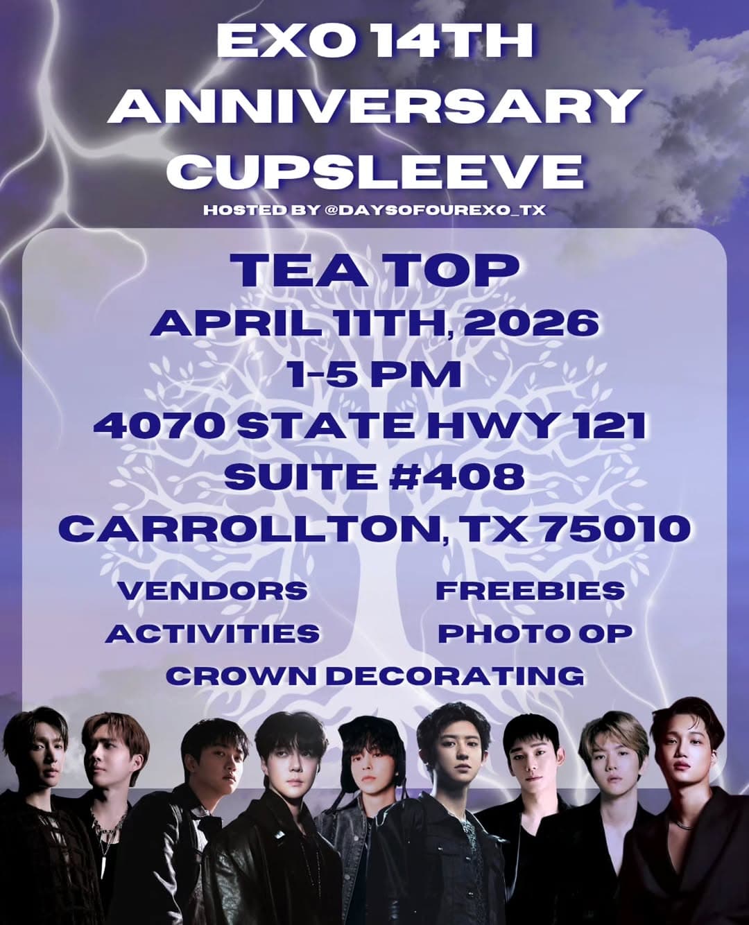 EXO 14TH ANNIVERSARY CUPSLEEVE EVENT - Image 1