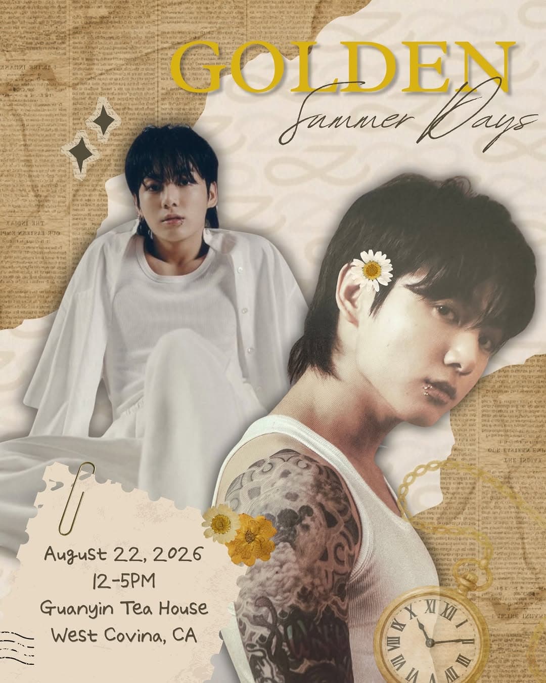 Golden Summer Days Jungkook Birthday Event