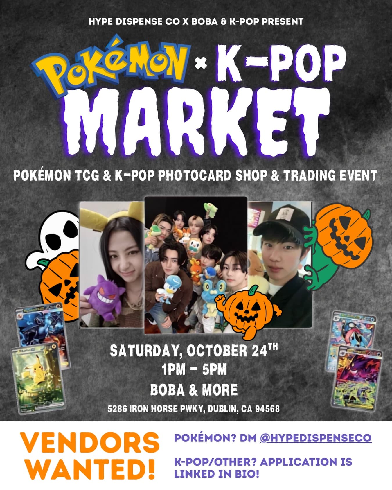 Halloween Pokémon + K-Pop Market - Image 1
