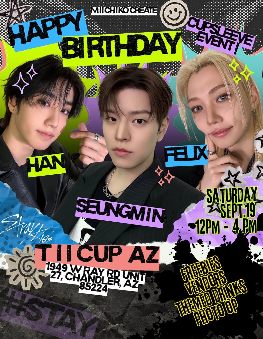 Han Seungmin Felix Birthday Bash Cupsleeve Event