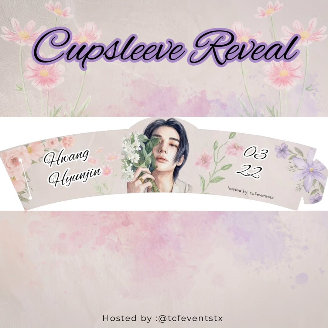 Hyunjin Over Flowers - A Birthday Cupsleeve - Image 4