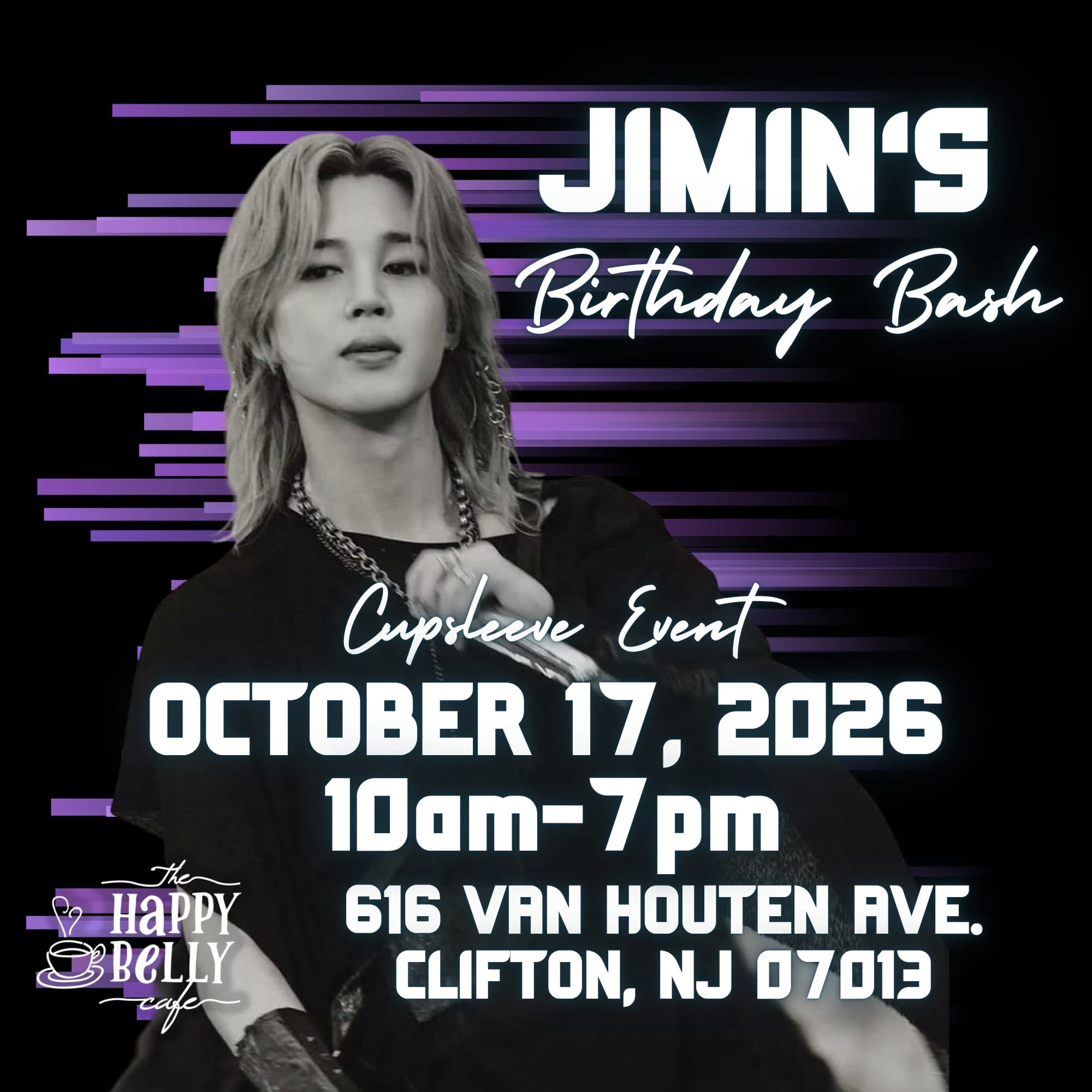 Jimin Birthday Bash 2026 Cupsleeve Event