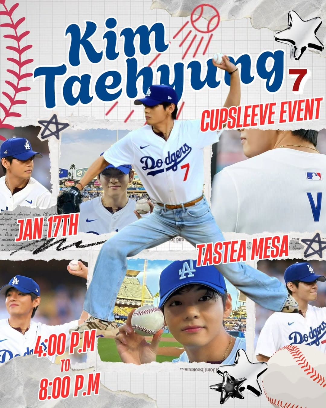 KIM TAEHYUNG X DODGERS CUPSLEEVE EVENT - Image 1