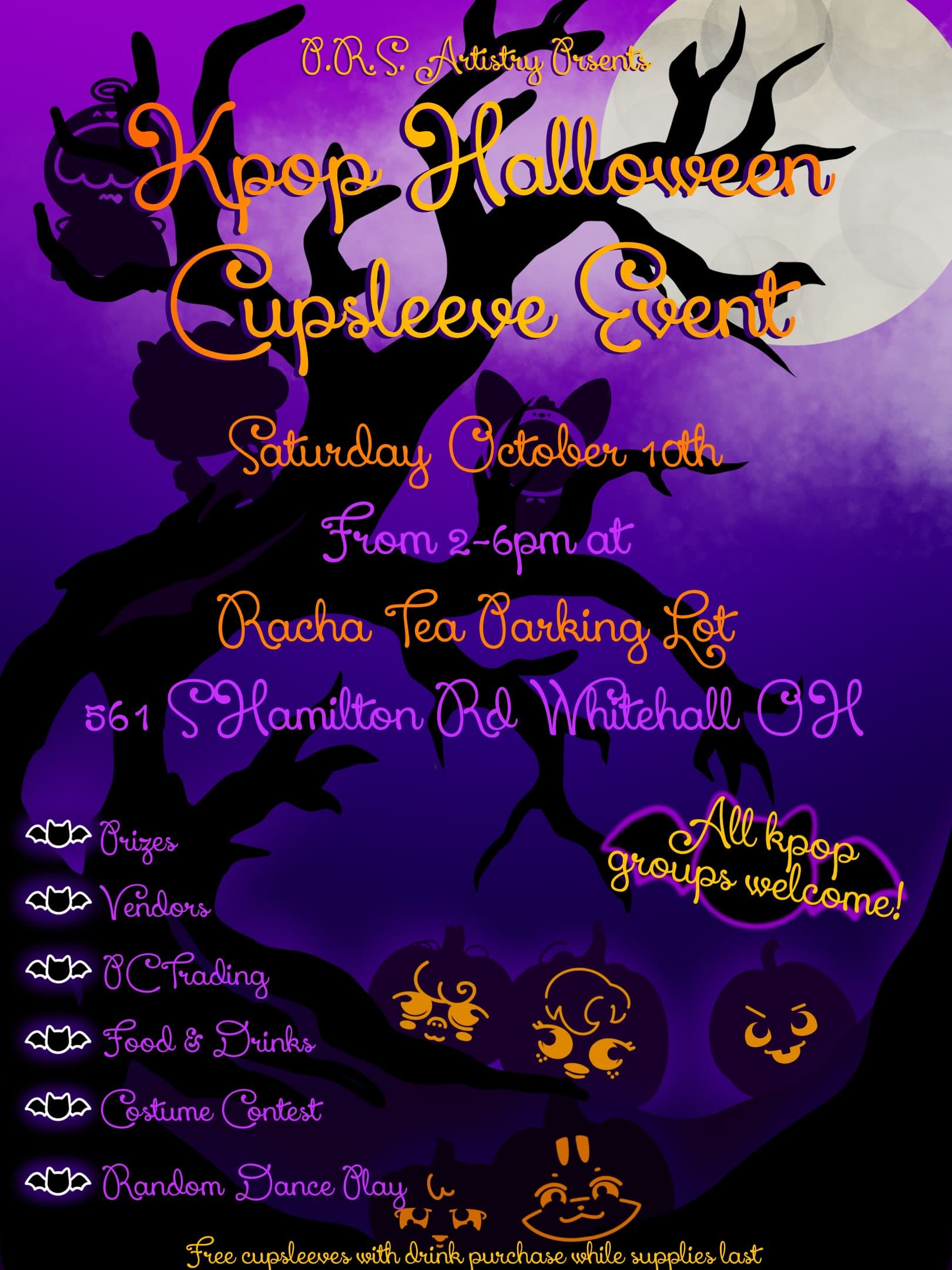 Kpop Halloween Cupsleeve Event