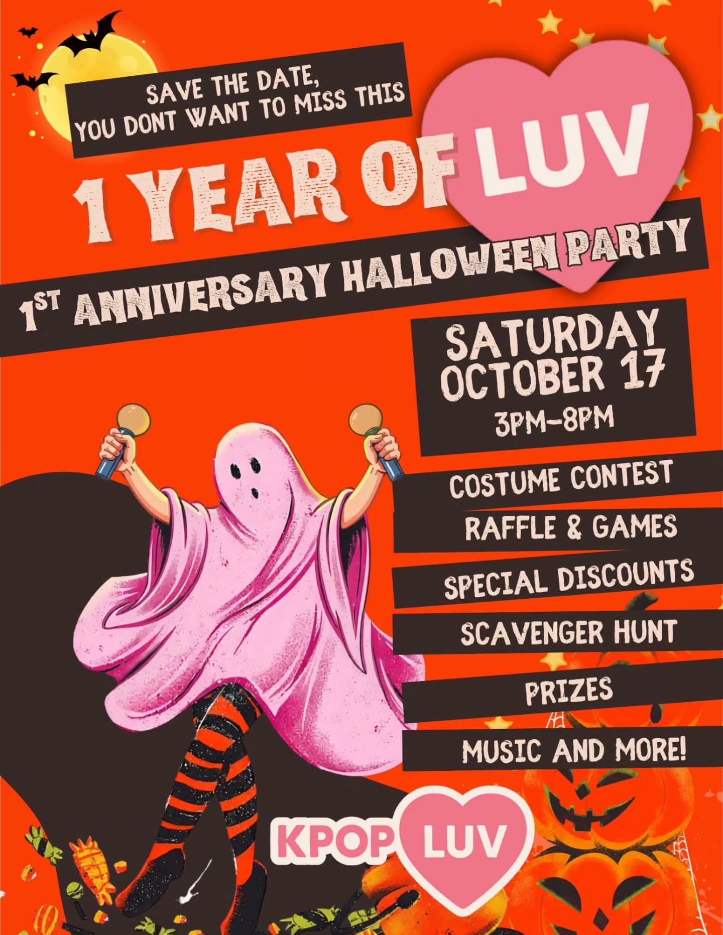 Kpop LUV's 1 Year Anniversary Halloween Party