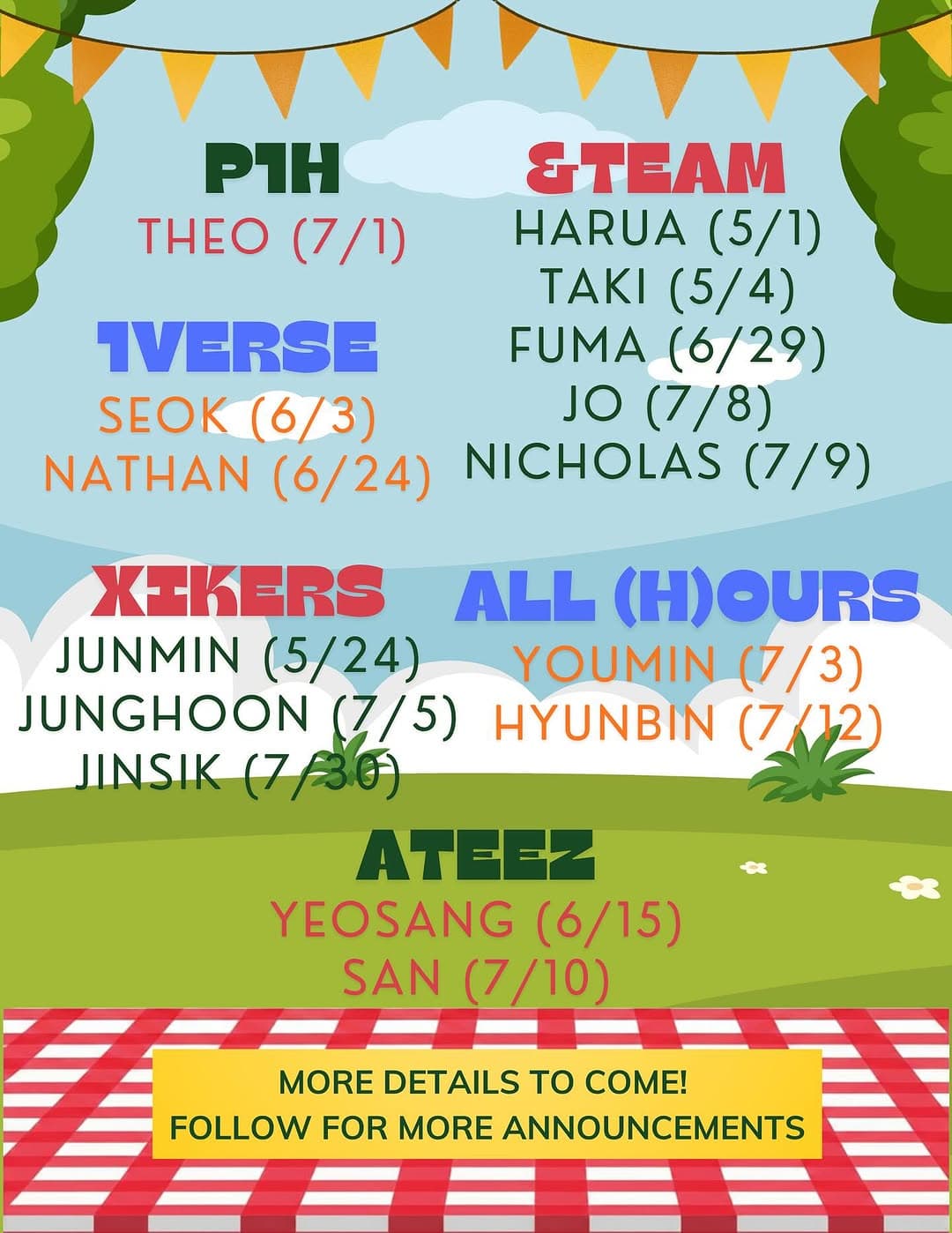 Kpop Picnic Birthday Party - Image 2