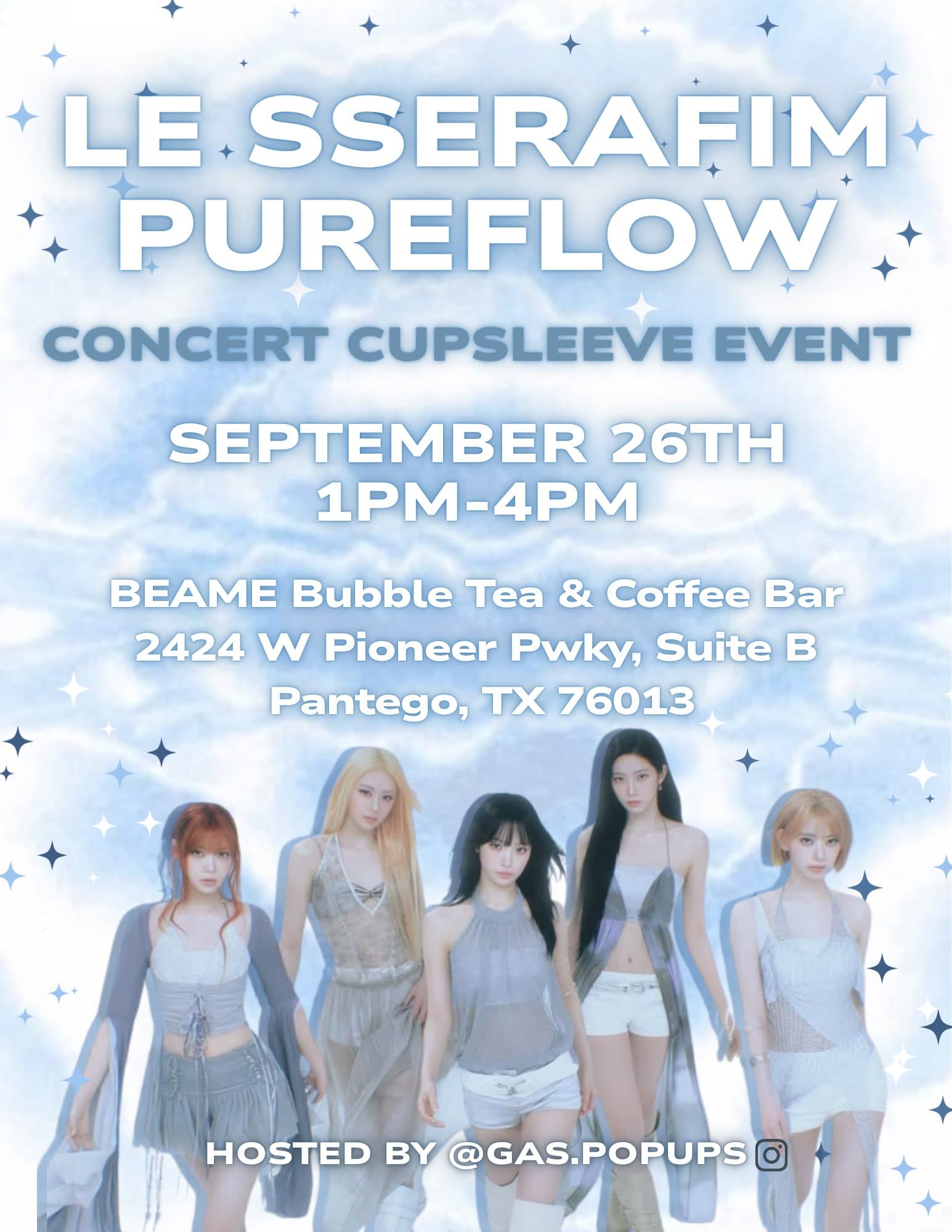 LE SSERAFIM PUREFLOW CONCERT CUPSLEEVE EVENT
