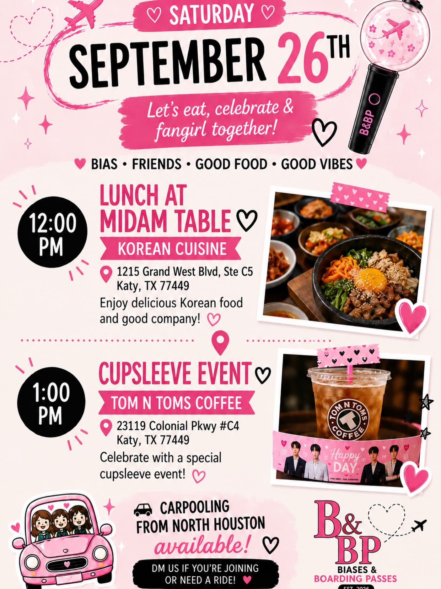 Let's eat, celebrate & fangirl together!