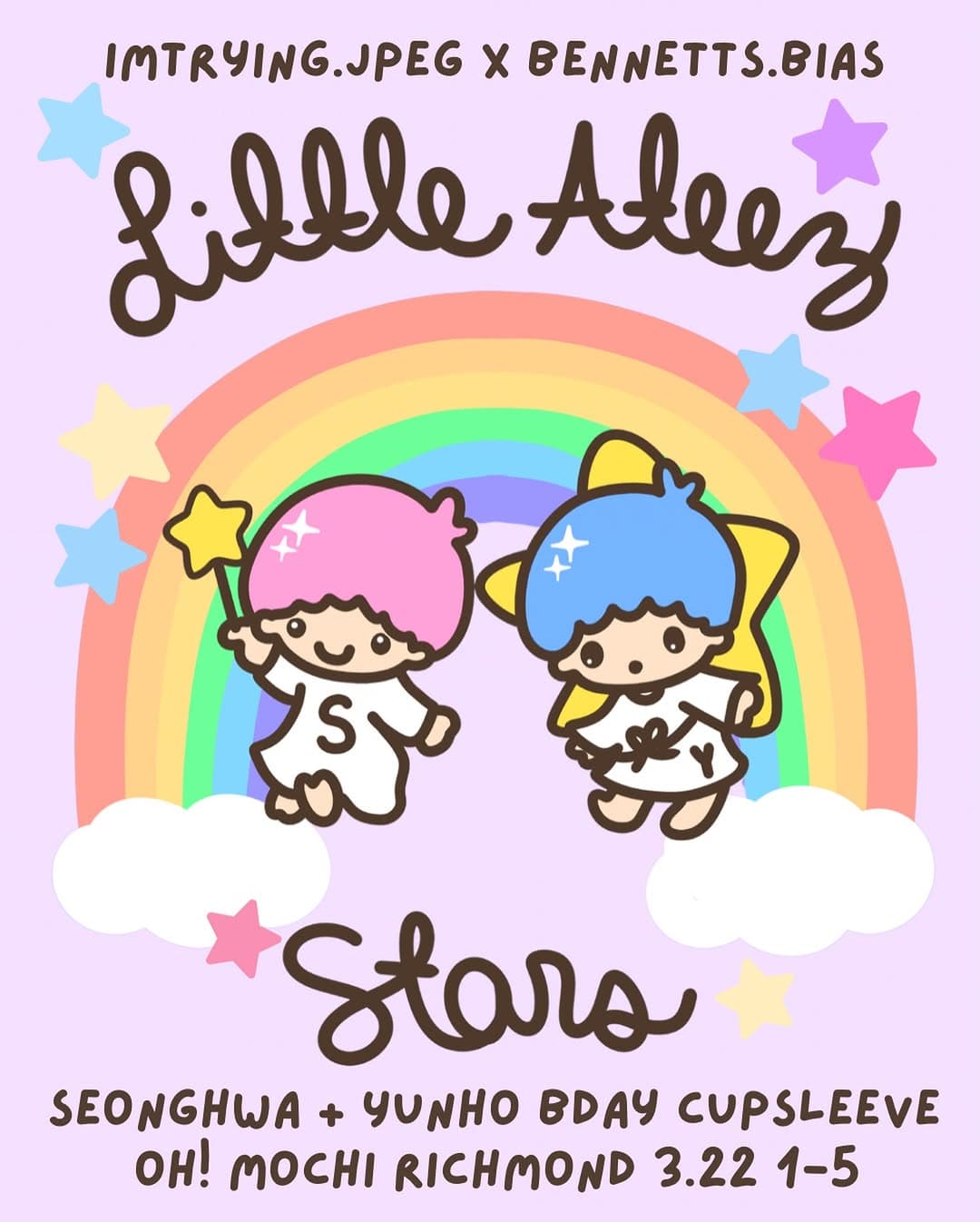 Little Ateez Stars: Seonghwa + Yunho Bday Cupsleeve - Image 1