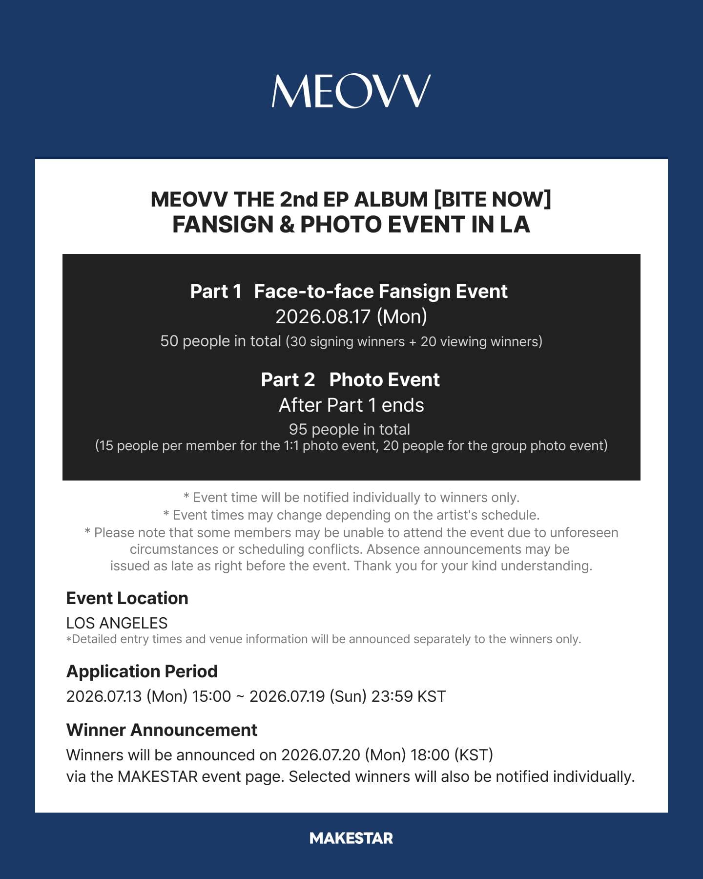 MEOVV THE 2nd EP ALBUM FANSIGN & PHOTO EVENT IN LA - Image 2