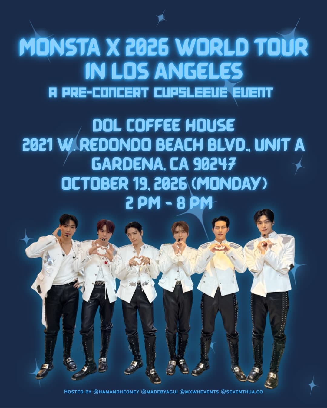 Monsta X Nexus in LA - Pre-Concert Cupsleeve  