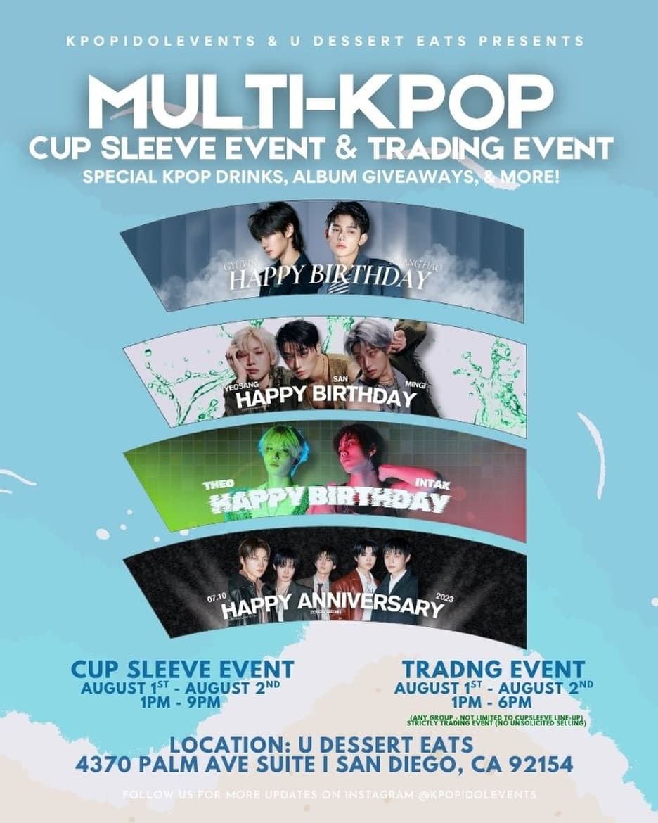 MULTI-KPOP CUP SLEEVE & TRADING EVENT